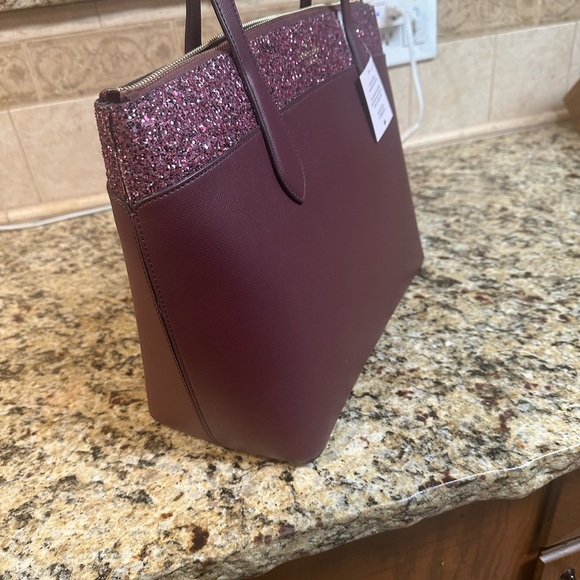 Kate Spade Plum and Pink Tote Bag - Picture 8 of 12